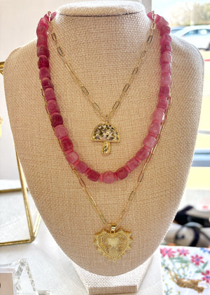 Strawberry Quartz Necklace